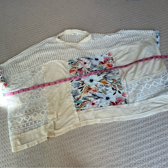 POL Birdie Patchwork Mesh Oversized Tee - Picture 4 of 15